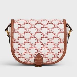 Celine Medium Folco Bag Limited Edition Red